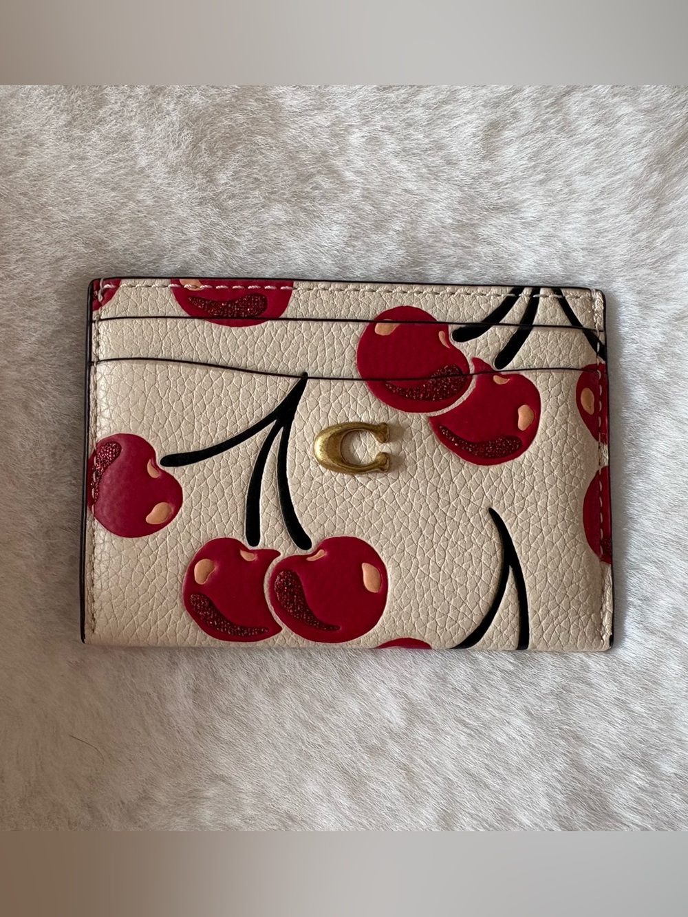Coach Cherry Card Holder